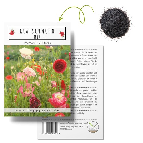 Klatschmohn samen papaver - samen, (papaver