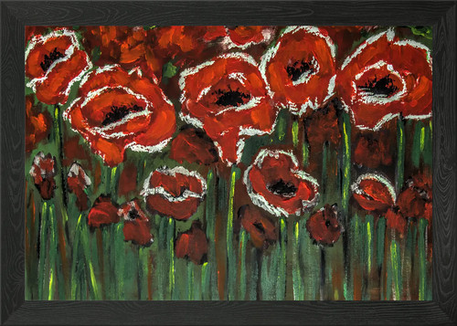 Klatschmohn poppy framed wall - klatschmohn,