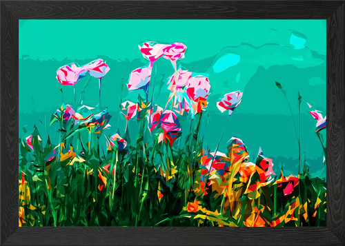 Klatschmohn poppy framed wall - klatschmohn,