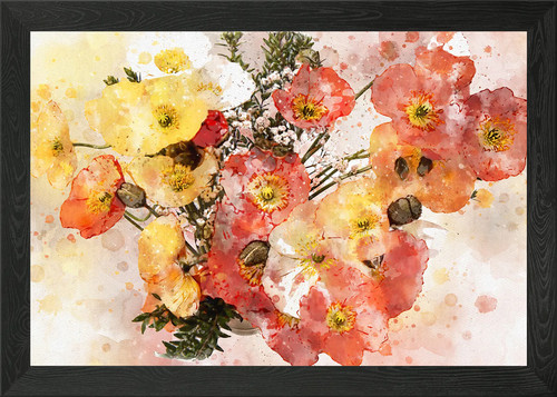 Klatschmohn poppy framed wall - poppy,